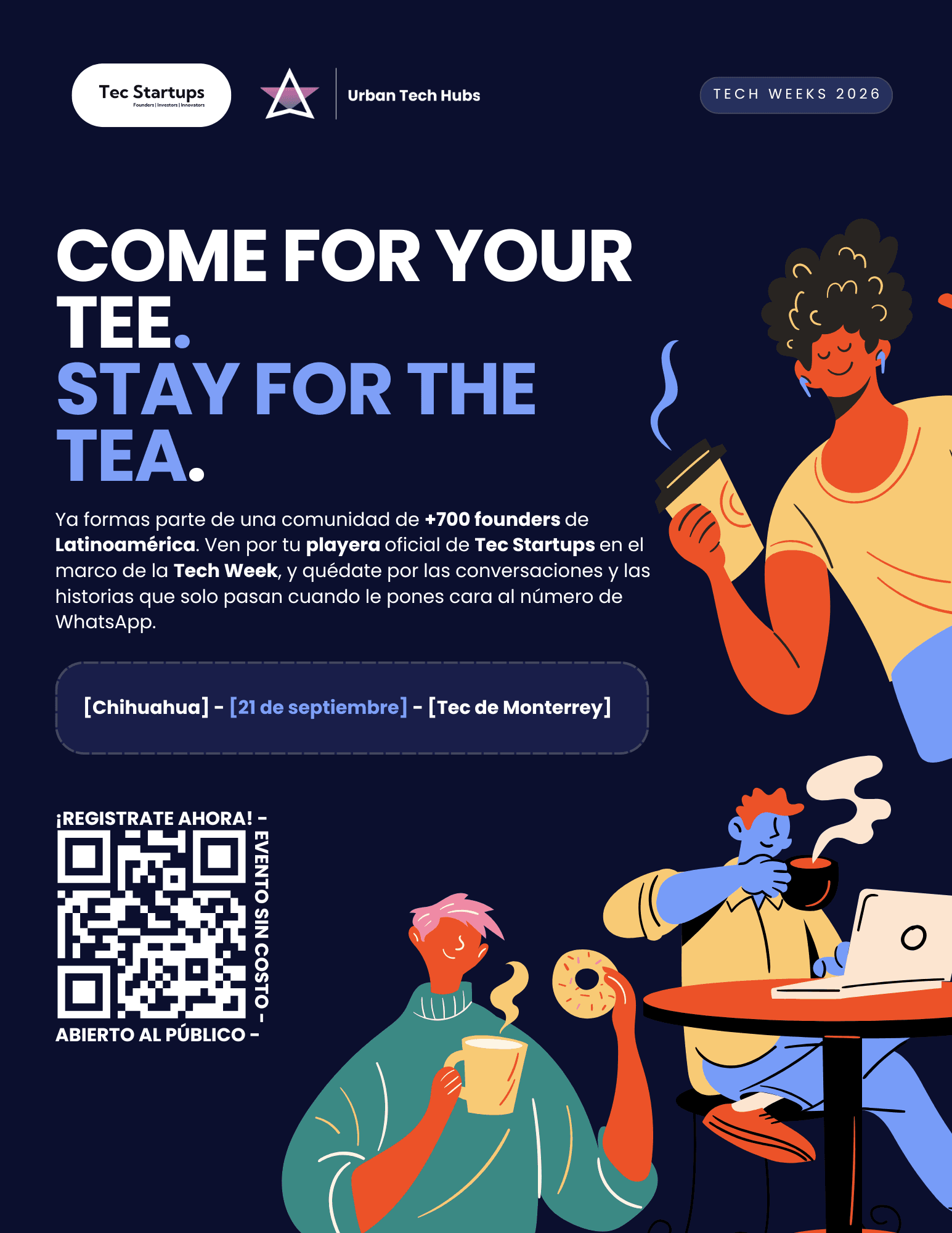 Flyer de Founder Meetup | CUU Tech Week