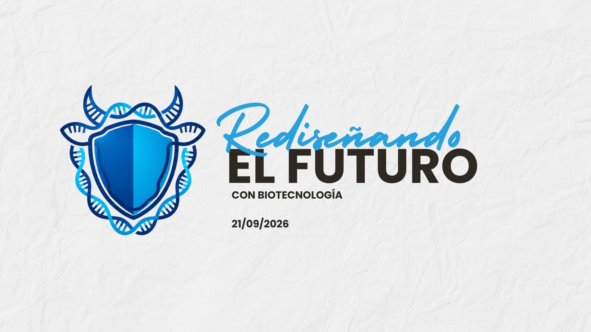 Flyer de Rediseñando el futuro con biotecnología