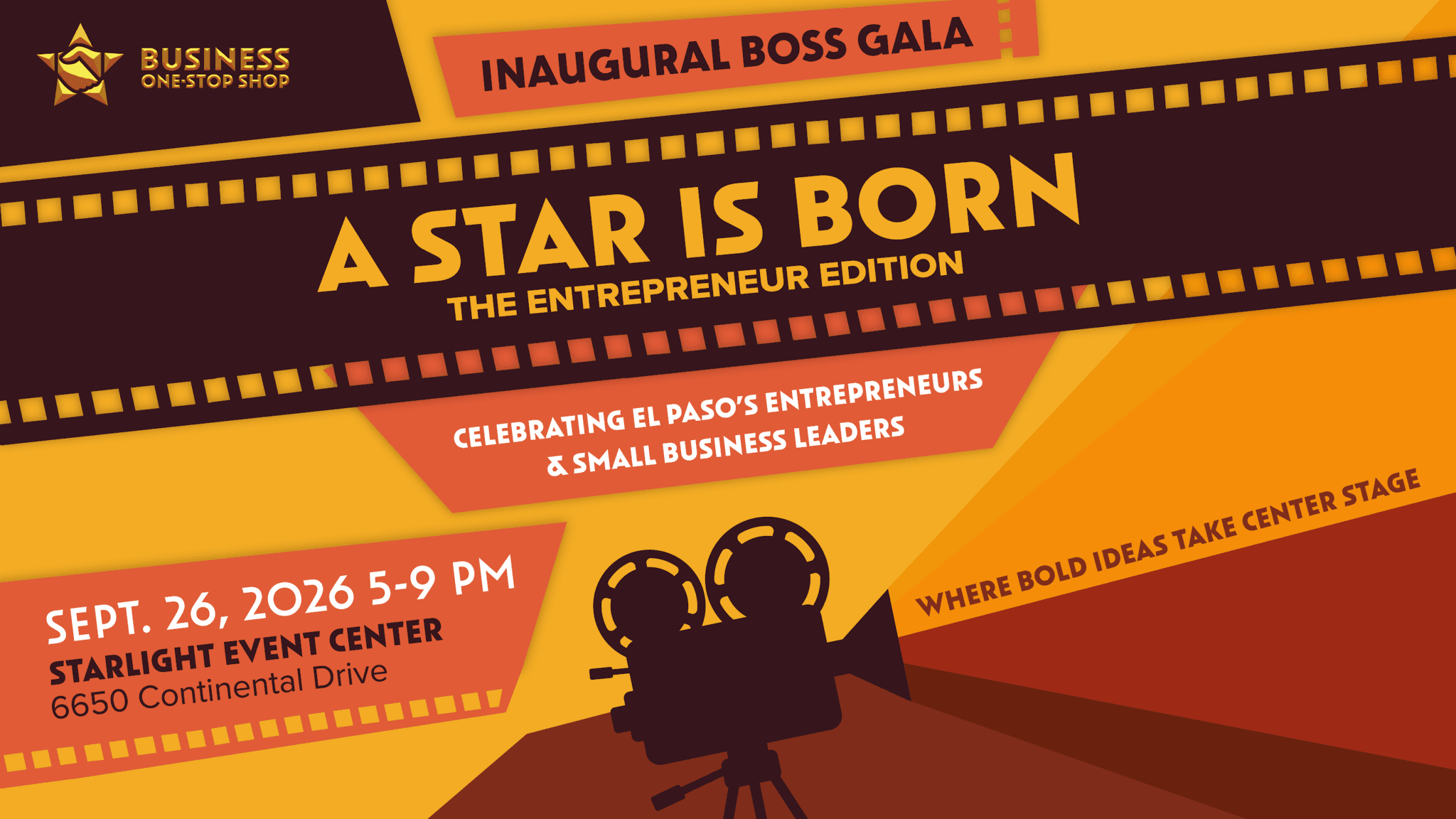Flyer de INAUGURAL BOSS GALA - A STAR IS BORN THE ENTREPRENEUR EDITION