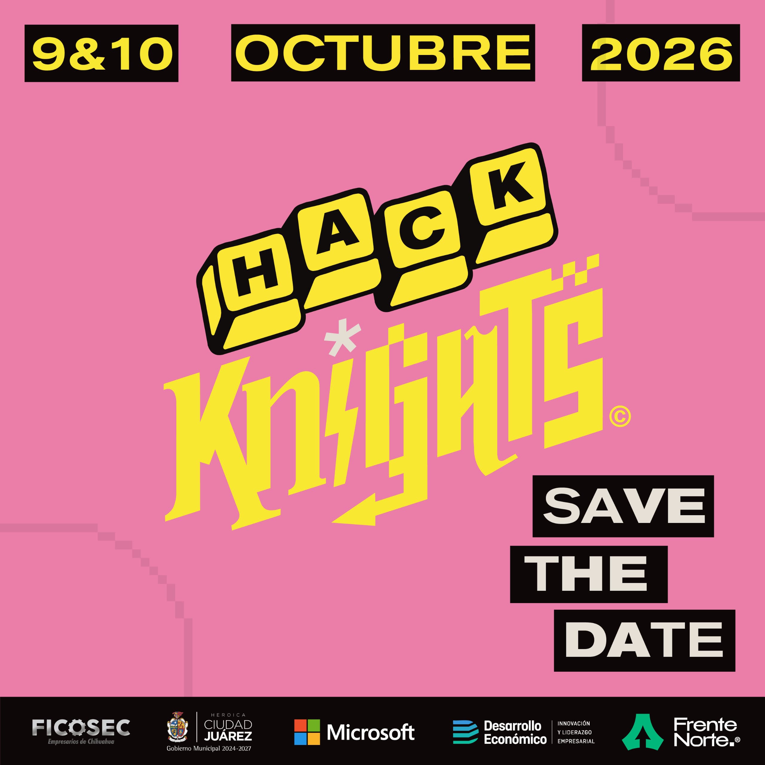 Flyer de Hack Knights IA Challenge
