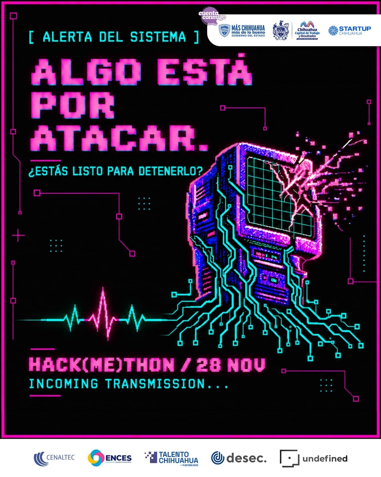 Flyer de HACK (ME) THON: ANATOMY OF A MACHINE 2.0